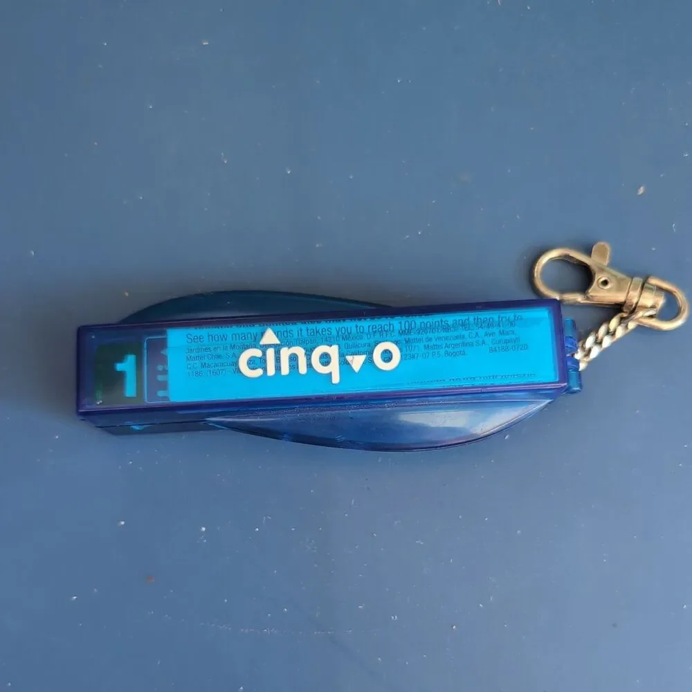 Vintage Cinq-O Hi Low Portable Dice Travel Game Cinqo Mattel (2003)